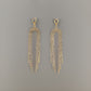 Gold Tone with Crystal Stone Fringe Drops Post Earrings - Reed House of Jewels