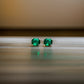 Large Emerald Crystal Square Stud Earrings - Reed House of Jewels