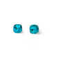 Large Aqua Crystal Square Stud Earrings - Reed House of Jewels