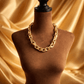 Oversized Chunky Link Collar Necklace with Pave - Reed House of Jewels