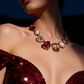 Pearl and Crystal Chunky Gold Tone Necklace - Reed House of Jewels