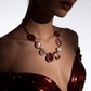 Pearl and Crystal Chunky Gold Tone Necklace - Reed House of Jewels