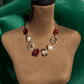 Pearl and Crystal Chunky Gold Tone Necklace - Reed House of Jewels