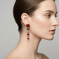Vibrant Multi - Color Crystal Dangle Statement Earrings - Reed House of Jewels