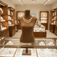 Rose Gold Cascading Petals Layered Necklace and Earrings Set - Reed House of Jewels