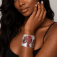 Red Elephant Rhinestone Cuff - Reed House of Jewels