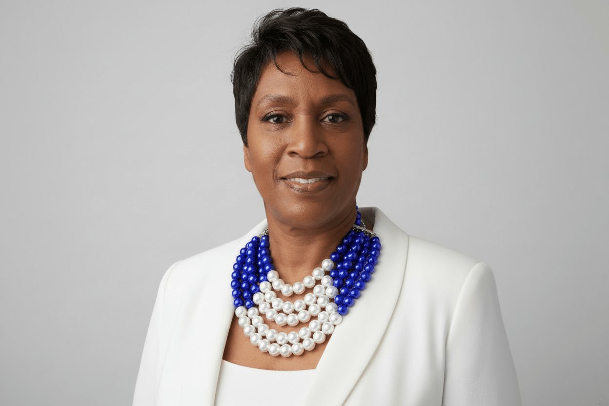 5 Strands Pearls Royal Blue & White Statement Necklace and Earring Set - Reed House of Jewels