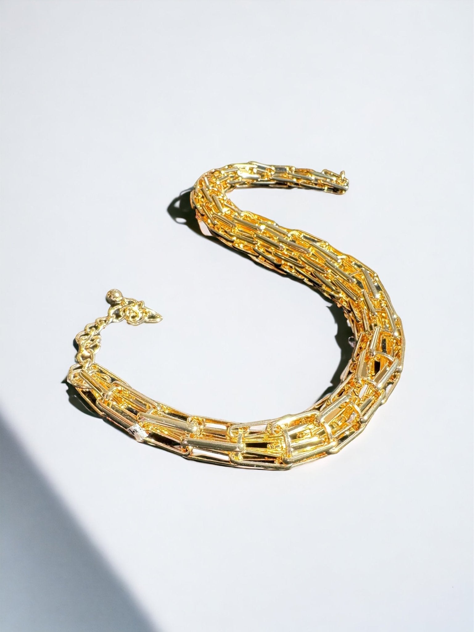 Round Style Paper Clip Choker Necklace - Reed House of Jewels