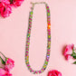 Multi - Colored Stone Gold Tone Collar Necklace - Reed House of Jewels