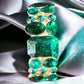 Emerald Crystal Accented Stretch Evening Bracelet - Reed House of Jewels