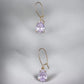 Lilac Pear Shaped Cubic Zirconia Stone Dangle Earrings - Reed House of Jewels