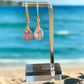 Lilac Pear Shaped Cubic Zirconia Stone Dangle Earrings - Reed House of Jewels