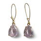 Lilac Pear Shaped Cubic Zirconia Stone Dangle Earrings - Reed House of Jewels