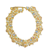 Light Pastel Crystal Stones Collar Necklace - Reed House of Jewels