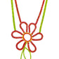 Spring Colorful Flower Rhinestone Necklace