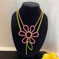 Spring Colorful Flower Rhinestone Necklace - Reed House of Jewels