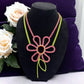 Spring Colorful Flower Rhinestone Necklace - Reed House of Jewels