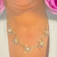 Crystal Blush Butterfly Collar Necklace - Reed House of Jewels