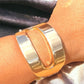 Chunky Oval High Polish Metal Cuff - Reed House of Jewels