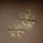 Gold Flower Wire Earrings - Reed House of Jewels