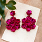 Pink Sequins Drop Earrings - Reed House of Jewels