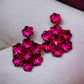 Pink Sequins Drop Earrings - Reed House of Jewels