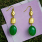 Three Drop Malachite Earring - Reed House of Jewels