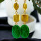 Three Drop Malachite Earring - Reed House of Jewels