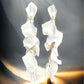 White Rose Petal Drop Earrings - Reed House of Jewels