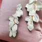 White Rose Petal Drop Earrings - Reed House of Jewels