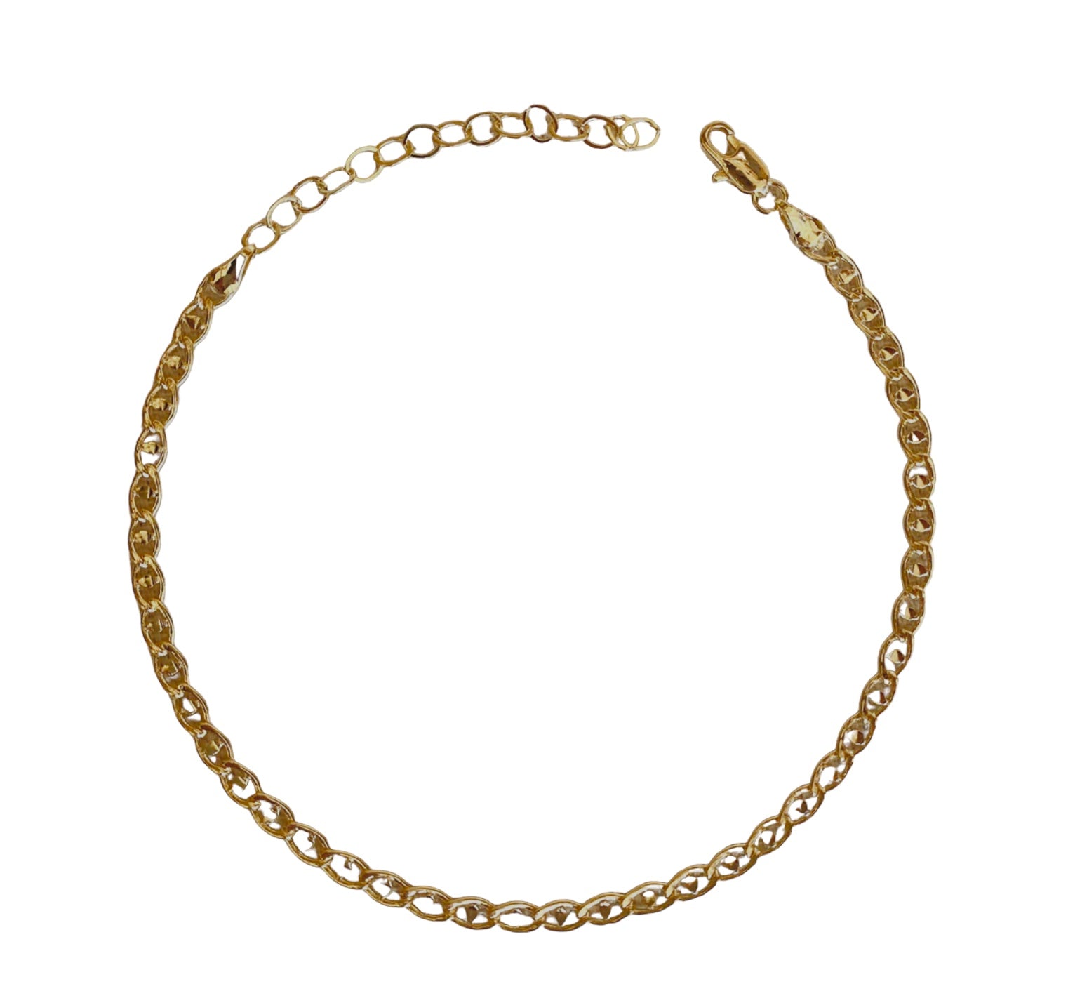 18k Gold Filled Detailed Mariner Anklet - Reed House of Jewels