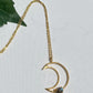 Labradorite Crescent Moon Necklace - Reed House of Jewels