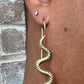 Serpent Brass Earrings - Reed House of Jewels