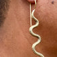 Serpent Brass Earrings - Reed House of Jewels