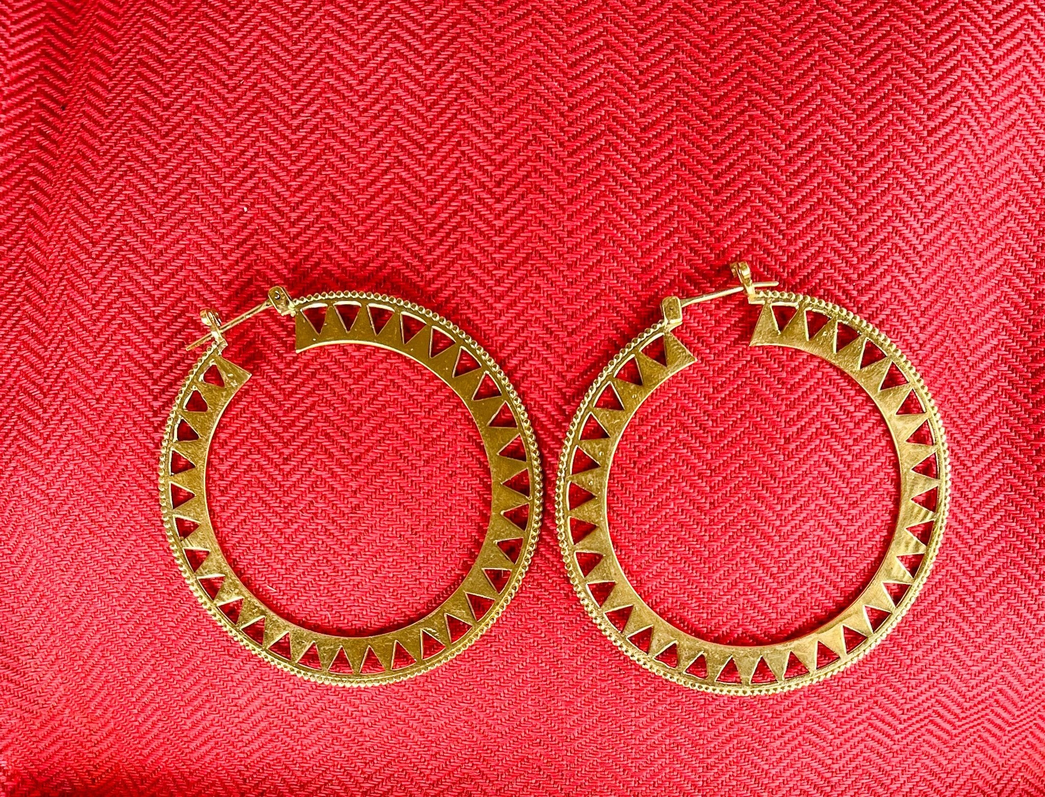Shole Brass Earrings - Reed House of Jewels