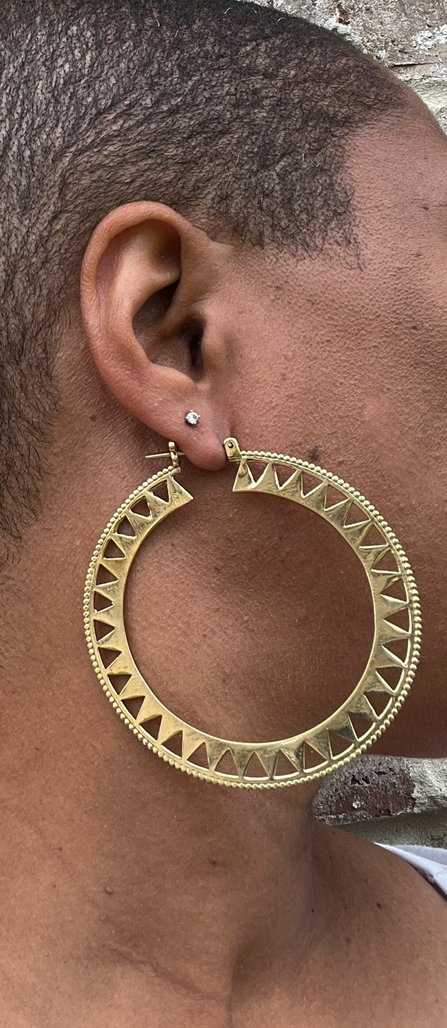 Shole Brass Earrings - Reed House of Jewels