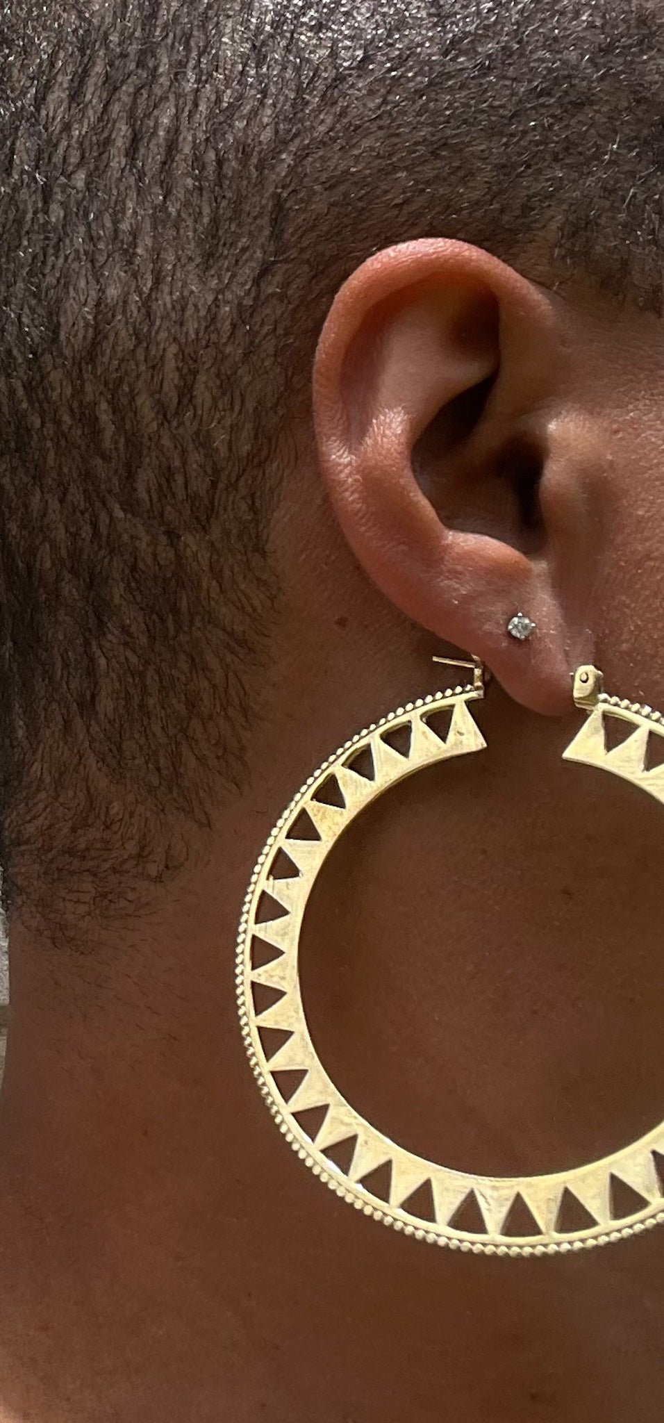Shole Brass Earrings - Reed House of Jewels