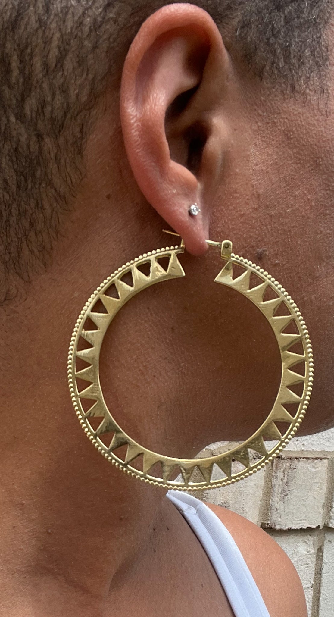 Shole Brass Earrings - Reed House of Jewels
