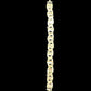 Silver - Tone Baguette Clear Stone Flex Bracelet - Reed House of Jewels