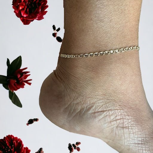 18k Gold Filled Detailed Mariner Anklet - Reed House of Jewels
