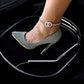 Silver Linked Ring Stone Anklet - Reed House of Jewels