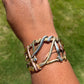 Mixed Metal Scribble Cuff Bracelet - Reed House of Jewels