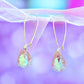 Peach Cubic Zirconia Stone Dangle Earrings - Reed House of Jewels