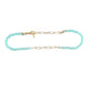 Mint Crystal and Gold Tone Anklet - Reed House of Jewels