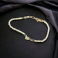 Natural Crystal and Gold Tone Anklet - Reed House of Jewels