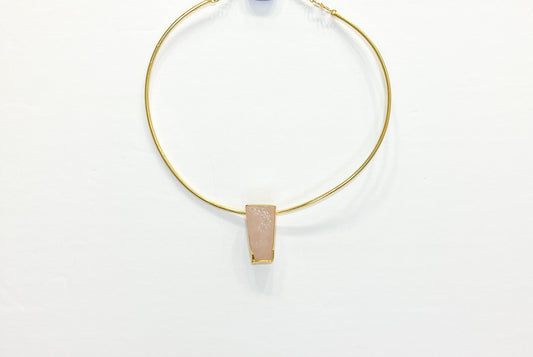 Deva with Rose Quartz Stone Necklace - Reed House of Jewels