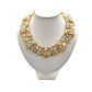 Light Pastel Crystal Stones Collar Necklace - Reed House of Jewels