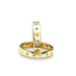 Gold and Rhinestone Hinge Bangle - Reed House of Jewels