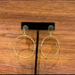 Gold Tone Circle Drop Dangle Earrings - Reed House of Jewels