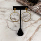 Gold Tone Circle Drop Dangle Earrings - Reed House of Jewels